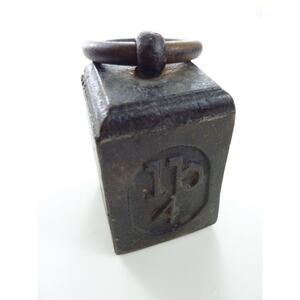 Vintage GPO 4lb Cast Iron Weight Libra The Balanced Zodiac Gift